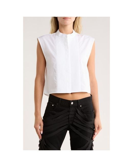 Helmut Lang White Tux Cotton Shirt