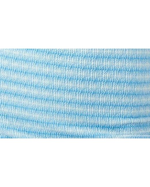 O'neill Sportswear Blue Kadey Stripe Textured Knit Minidress
