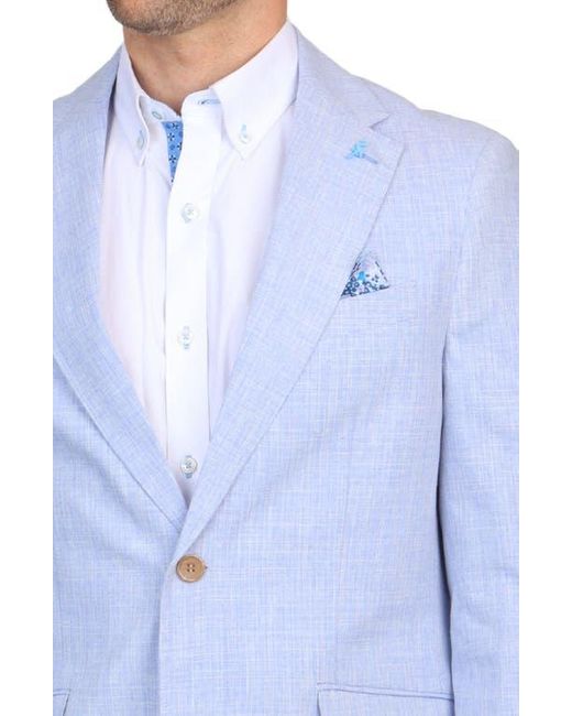 Tailorbyrd Blue Broken Check Sport Coat for men