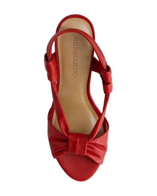Bernardo Red Novah Slingback Sandal