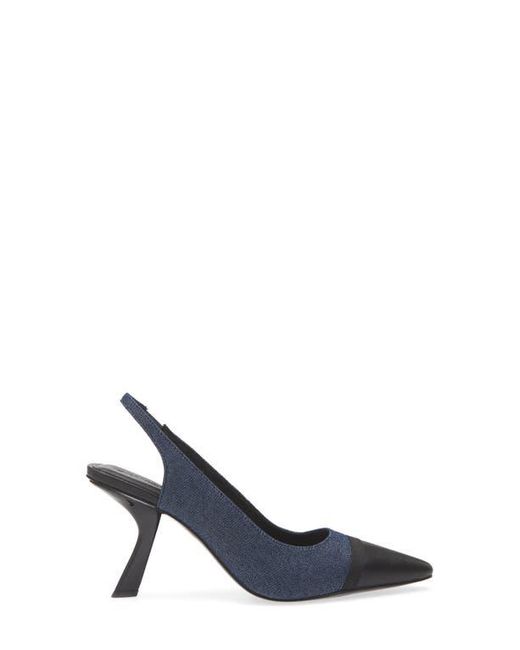 Karl Lagerfeld Blue Kinsley Slingback Pump