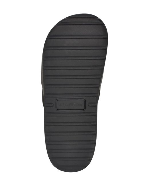 Tommy Hilfiger Black Marmo Slide Sandal for men
