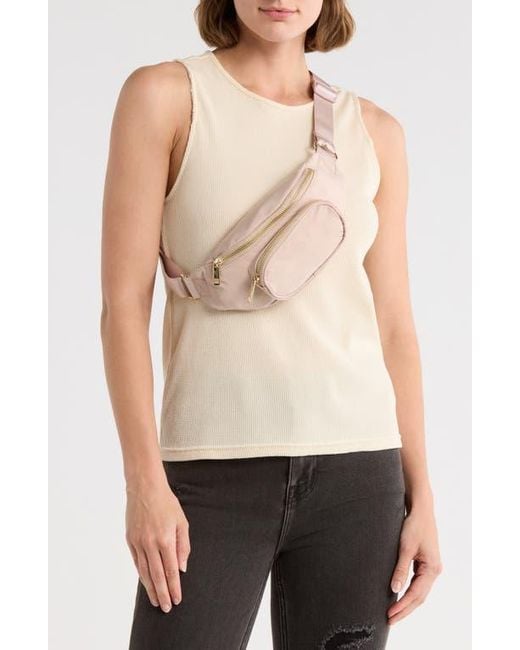 Madden Girl Pink Belt Bag