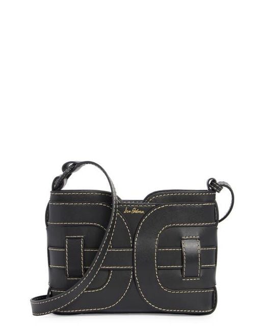 Sam Edelman Black Bay Leather Shoulder Bag