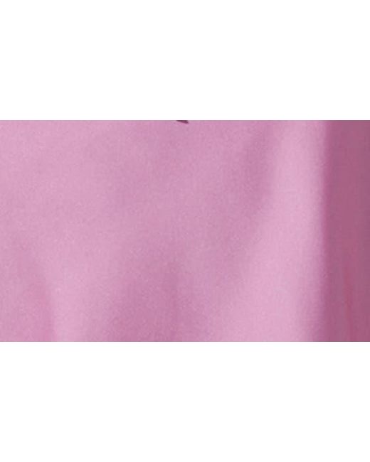 Astr Pink Satin Tie Bust Mini Dress