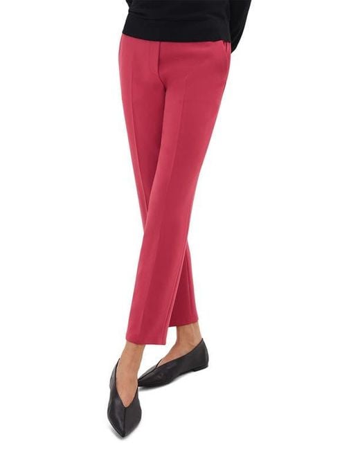 Theory Red Treeca Pull-On Trousers