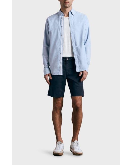 Rag & Bone Blue Perry Stretch Twill Shorts for men