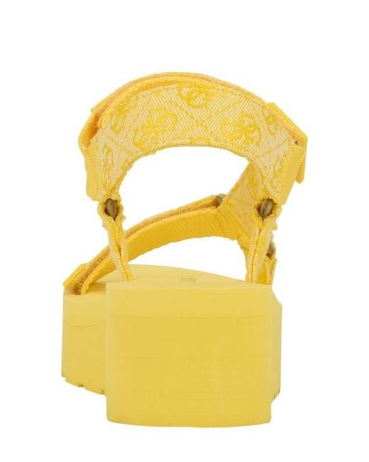 Guess Yellow Avin Platform Sandal