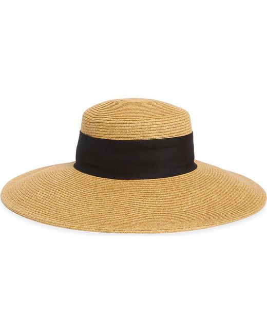 Nordstrom Rack Black Floppy Bow Sun Hat