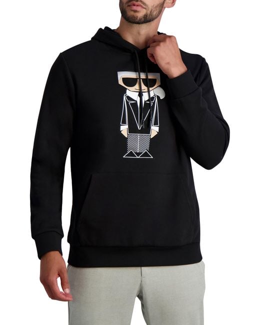 Karl Lagerfeld Kocktail Karl Graphic Hoodie In Black At Nordstrom Rack for  Men | Lyst