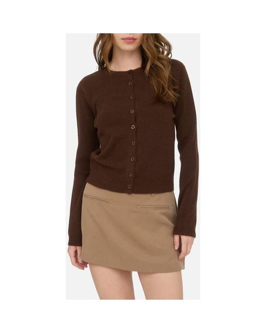 Blu Pepper Brown Button Down Cardigan