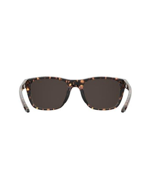 Under Armour Multicolor 55Mm Gradient Polarized Rectangular Sunglasses