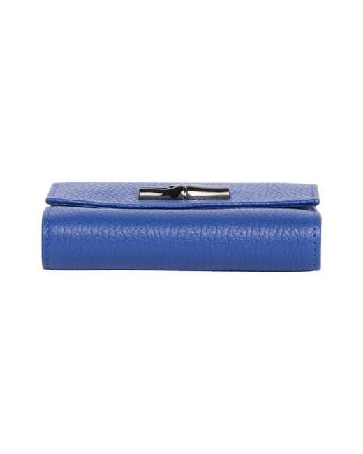 Longchamp Blue Essential Compact Wallet for men
