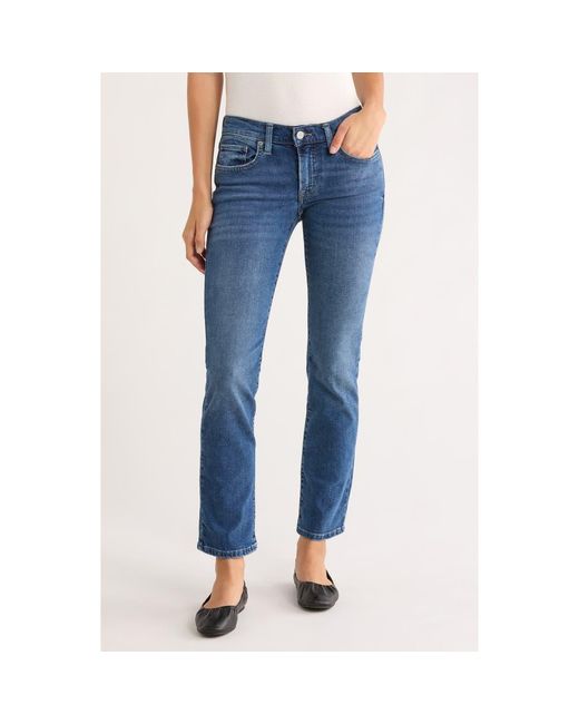 Lucky Brand Blue Sweet Mid Rise Straight Leg Jeans