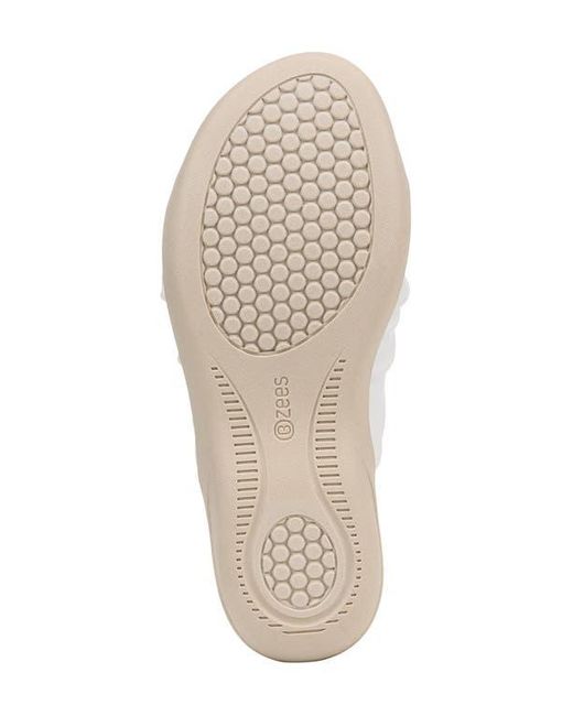 Bzees White Cherish Slide Sandal