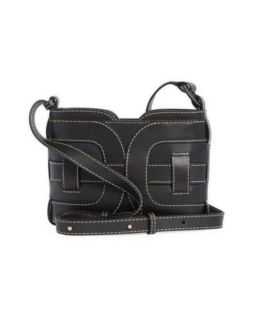 Sam Edelman Black Bay Leather Shoulder Bag