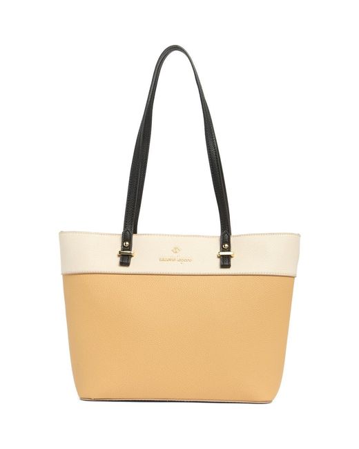 Nanette Lepore Natural Sabine Colorblock Tote Bag & Pouch