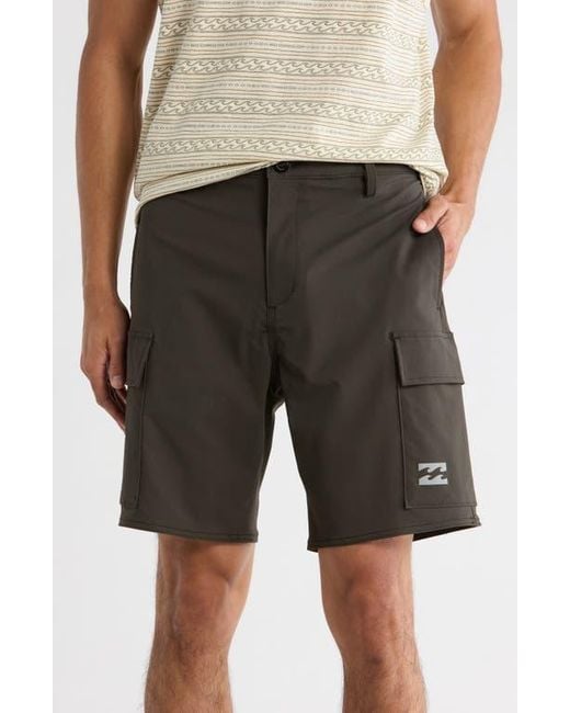 Billabong Black Quinn Hybrid Shorts for men