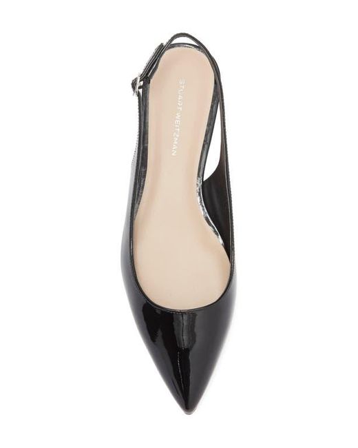 Stuart Weitzman Black Mara Slingback Flat
