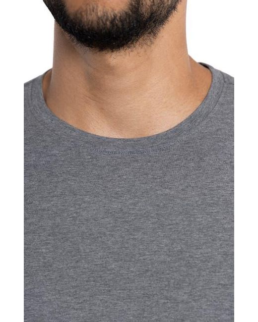 Xray Jeans Gray Crewneck Long Sleeve T-Shirt for men