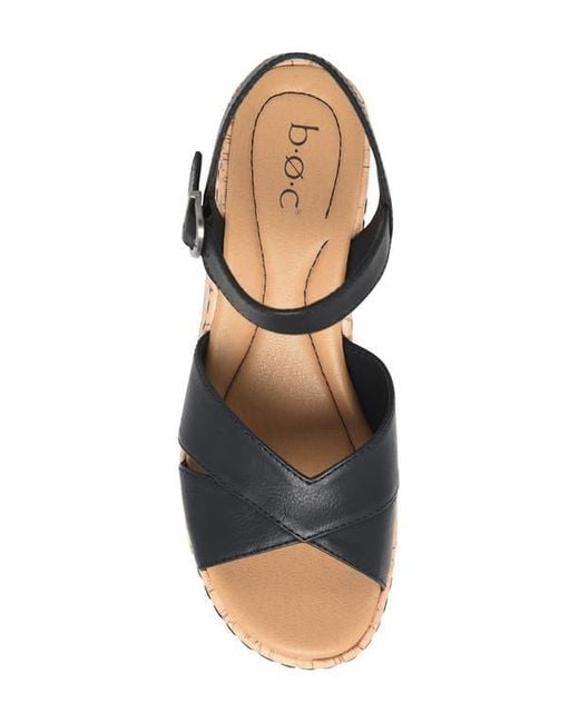 B O C BY BØRN Blue Lessa Wedge Sandal
