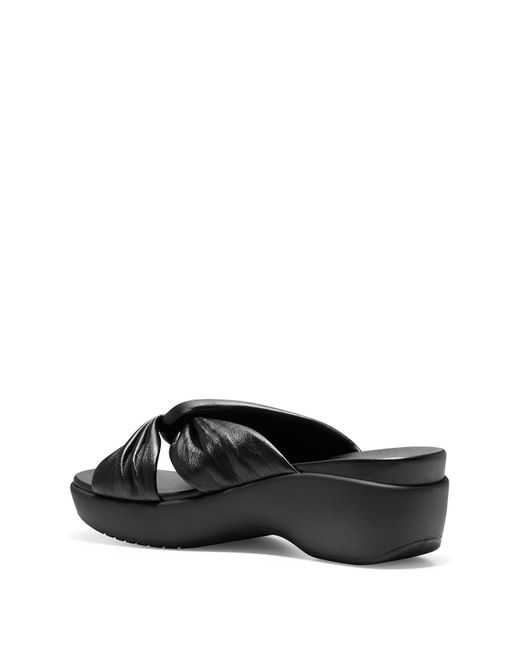 cole haan aubree grand knotted slide sandal