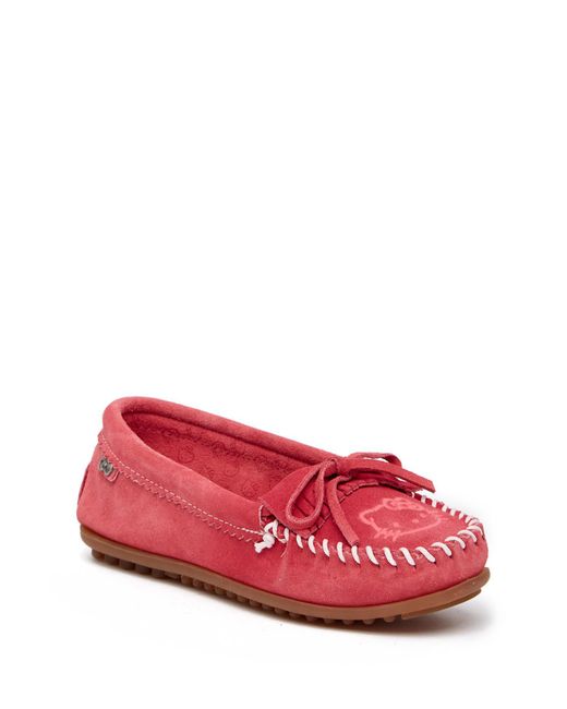 Minnetonka Pink Hello Kitty Kilty Moccasin