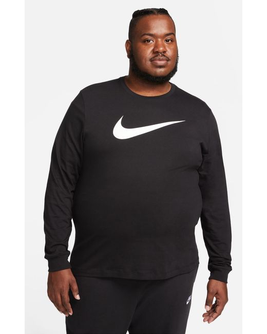 Nike Black Sportswear Long Sleeve T-shirt for men