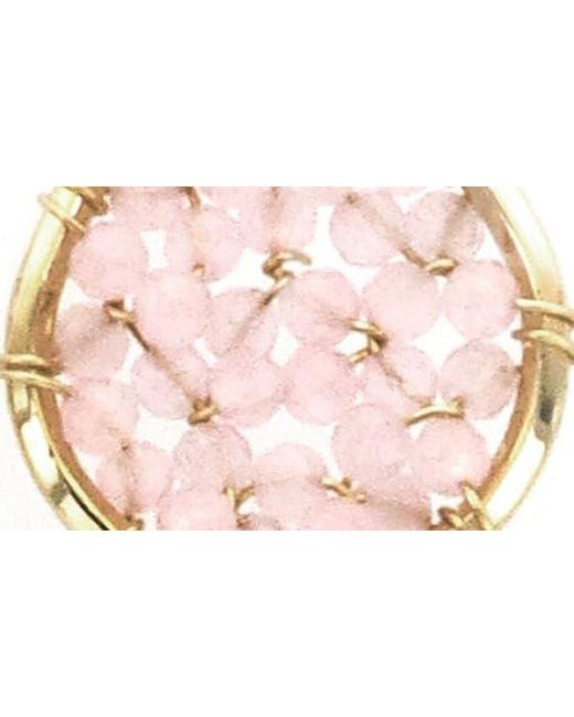 Panacea Pink Crystal Drop Earrings