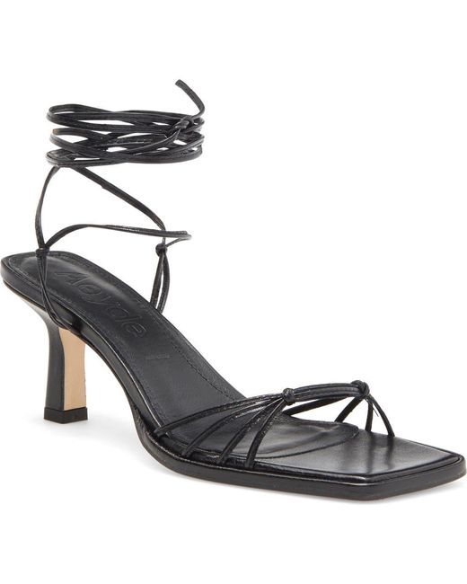 Aeyde Metallic Roda Ankle Wrap Sandal
