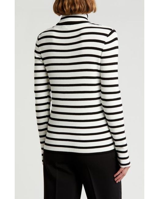 Tahari Star Print Turtleneck Sweater in Black Lyst