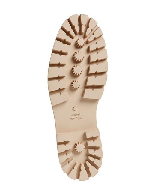 Stuart Weitzman Natural Perla Imitation Pearl Lug Sole Loafer