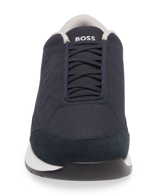 Boss Blue Titanium Elastic Sneaker for men