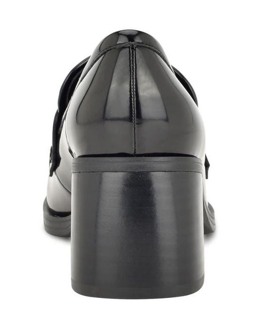 Nine West Black Avalia Penny Loafer Pump