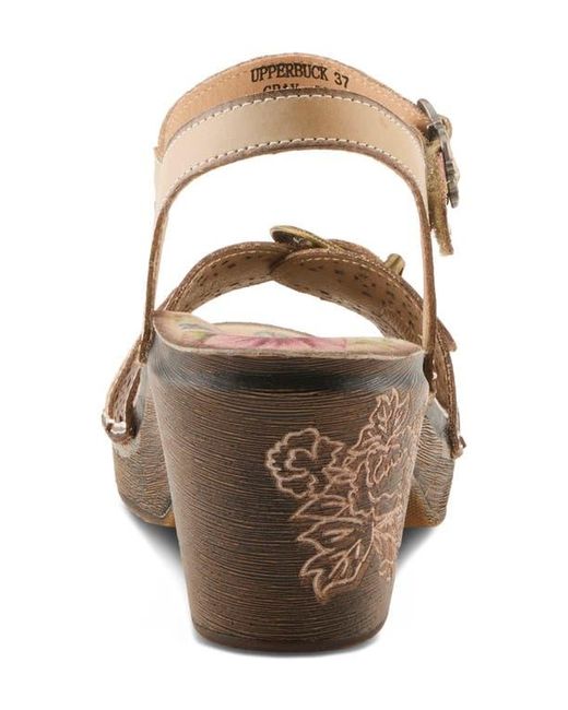 Spring Step Metallic Upperbuck Sandal