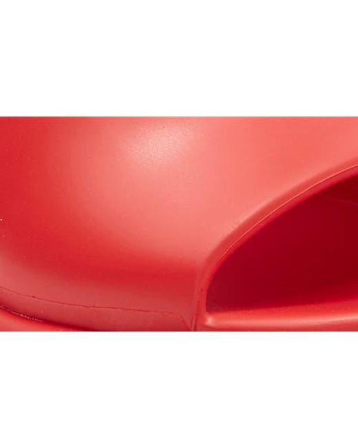 Ferragamo Red Deva Platform Slide Sandal
