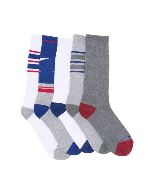 Reebok Blue Assorted Crew Socks for men