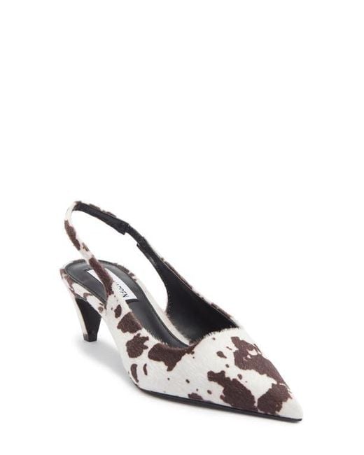 Steve Madden White Alynna Slingback Pump