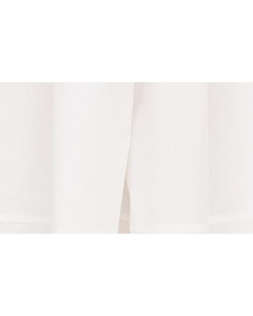 Blu Pepper White Puff Sleeve Midi Dress