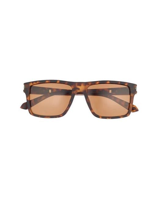 Cole Haan Brown 54Mm Rectangular Sunglasses for men