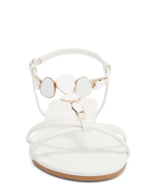 Top Moda White Verne Sandal