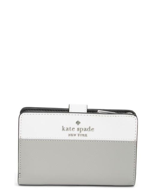 Kate Spade Metallic Staci Medium Compact Bifold Wallet