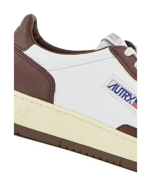 Autry White Medalist Low Top Sneaker for men