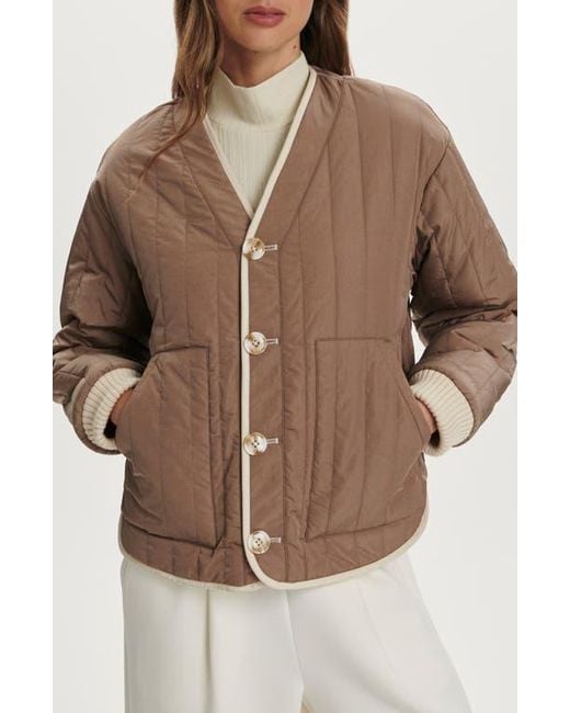 Varley Brown Drew Reversible Jacket
