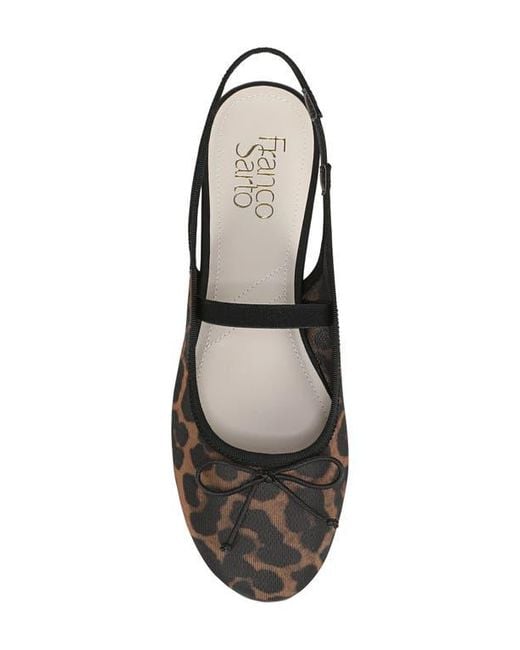 Franco Sarto Black Chara Slingback Flat