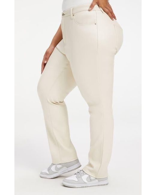 GOOD AMERICAN Natural Better Than Leather Faux Leather Good Icon Pants