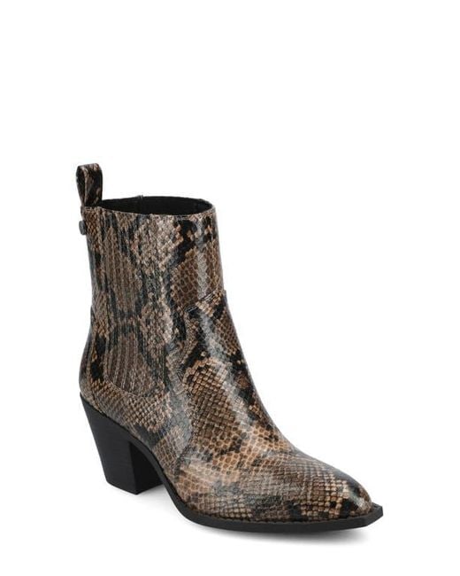 Journee Collection Brown Braylee Western Chelsea Boot