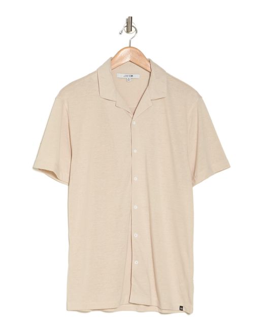Joe's Natural Salerm Knit Short Sleeve Button-up Shirt for men