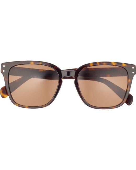 Ferragamo Brown Gancini 55Mm Rectangular Sunglasses for men