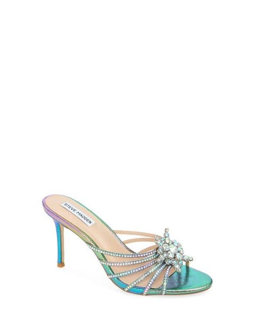【Steve Madden】サーカスクリスタルスライドサンダル Steve Madden Cirkus Crystal Slide Sandal in Metallic | Lyst